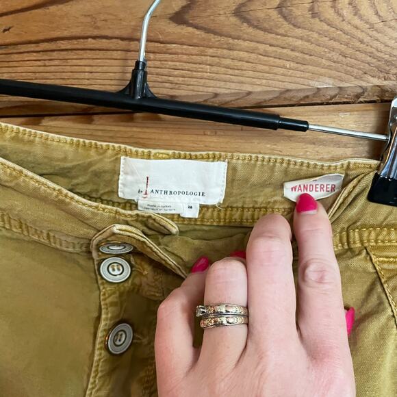 Anthropologie The Wanderer Cargo Utility Neutral Shorts Size 28 - Picture 2 of 6